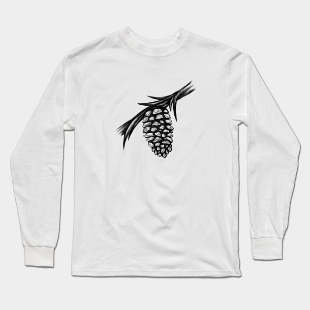 pine cone Long Sleeve T-Shirt by norakamuy